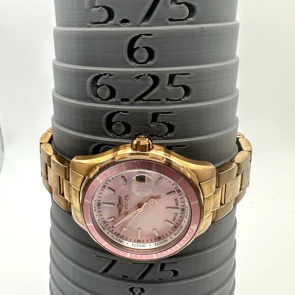 Invicta Pro Diver Women\'s Rose Gold-Tone Pink Mother of Pearl Quartz Watch 28650 main image 8